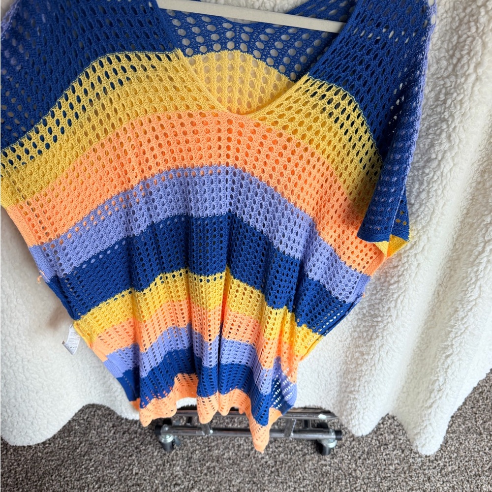 Colorful Striped Knit Top
